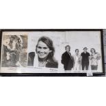 A framed Original Photographic Collage of 'Mick Hanley, Sharon Shannon and The Café Orchestra'. 57 x