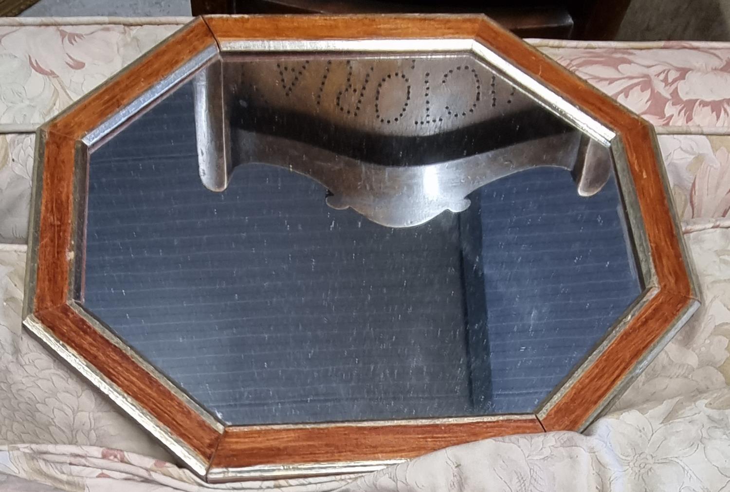A group of Vintage Mirrors along with an advertisement for toilets. 160 x 90 H 67 cm approx. - Image 2 of 2