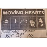 The Merriman Tavern vintage advertising Poster for Moving Hearts.