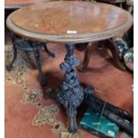 A good Cast Iron Pub Table with a timber top.