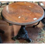 A good Cast Iron Pub Table with a timber top.