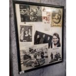 Original Photographic material of 'The Bards, Scullion, Sharon Shannon' etc. All framed in a