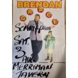 The Merriman Tavern vintage advertising Poster for Brendan Grace.
