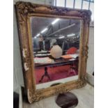 A 19th Century Plaster Gilt Mirror. 82 x 104 cm approx.