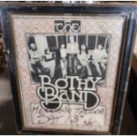 An original framed pub Advertisement for 'The Bothy Band'. 46 x 56 cm approx.