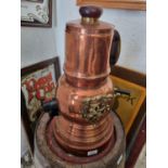 An electric Hot Whiskey Copper Flask. H 44 x D 24 cm approx.