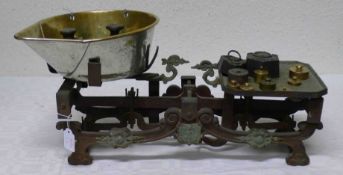 Küchenwaage, um 1900, Gewichte