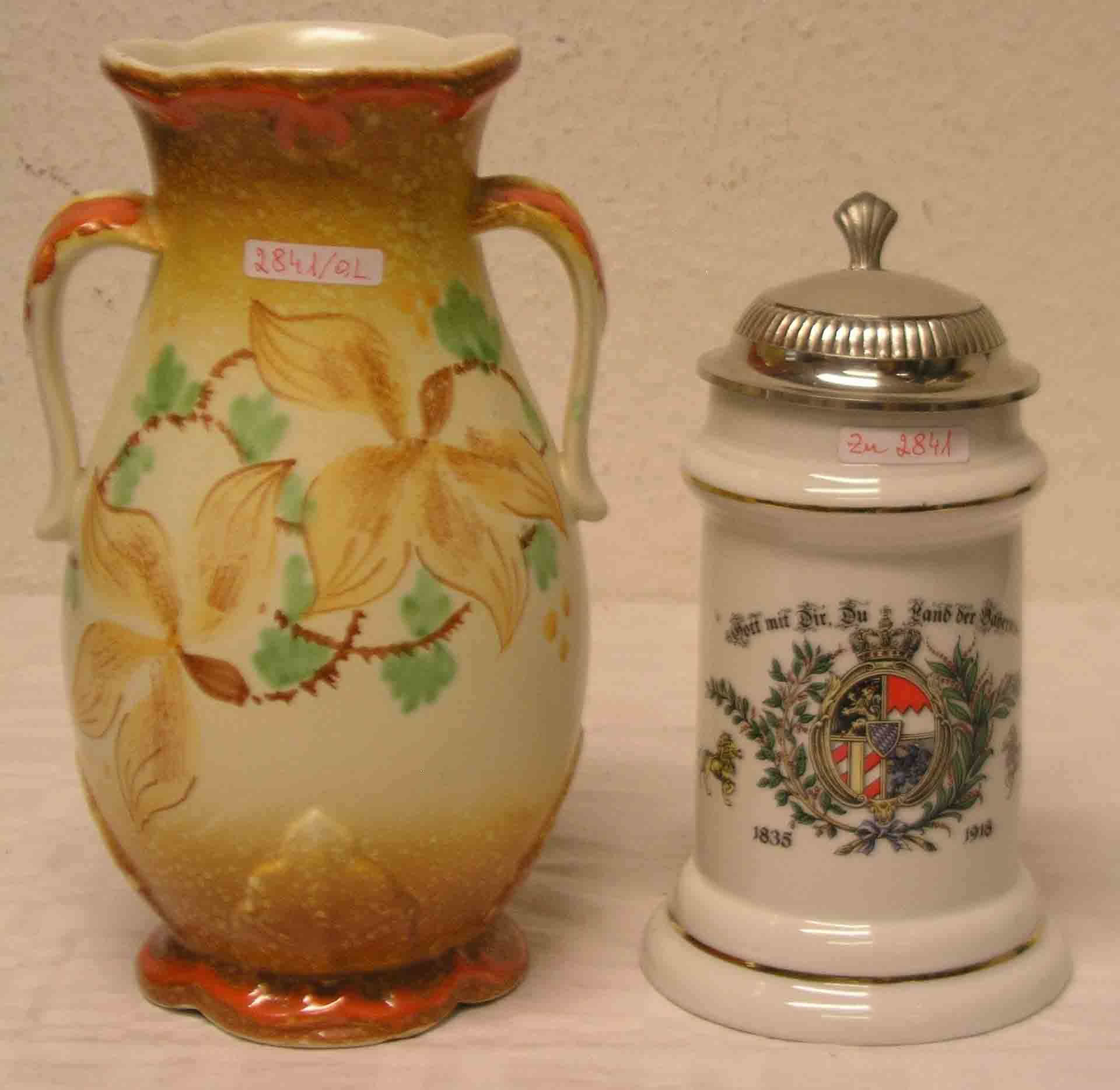 Vase und Bierkrug