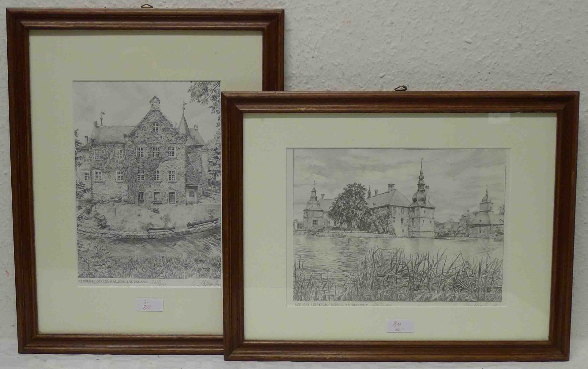 Wasserschloss Lenhausen 2 Lithogr