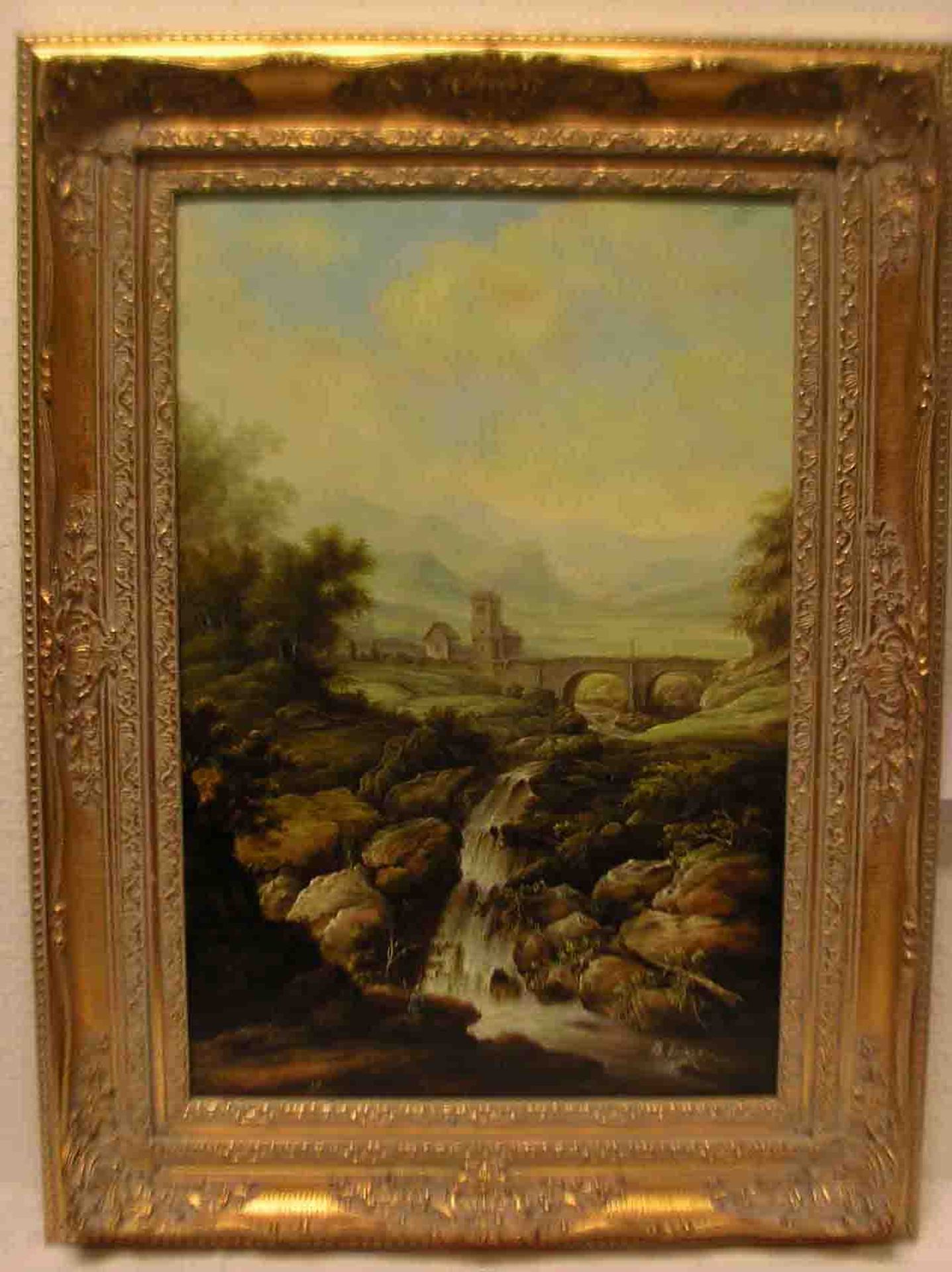 Henri, Loire: "Landschaft mit Flussverlauf"