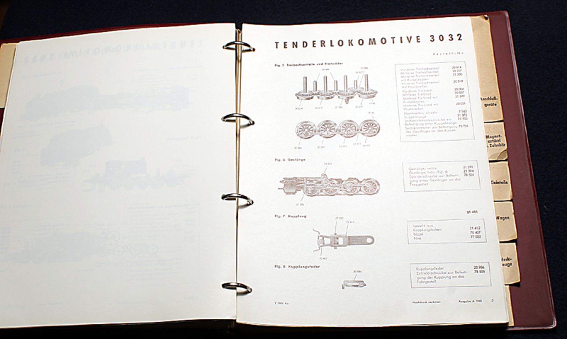 MÄRKLIN Ersatzteilliste Ausgabe 1.1.1962 -  Spur H0 - Bild 3 aus 3