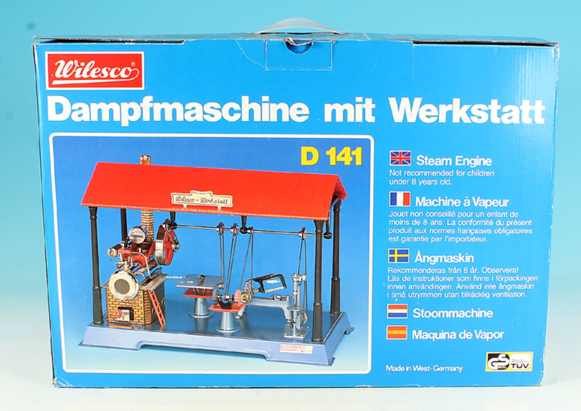 WILESCO Werkstatt mit Dampfmaschine D 141