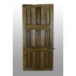 16th century Spanish door. Oak wood. With iron lock. Measurements: 195 x 105 cm. Spanish door from