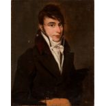 Spanish school; circa 1810."Portrait of a gentleman.Oil on canvas. Re-coloured.It presents