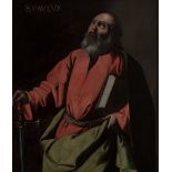 FRANCISCO POLANCO (Jaén - Seville, 1651)"Saint Paul".Oil on canvas. Relined.Work registered and