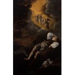 Circle of DOMENICO FETTI (Rome, 1589 - Venice, 16 April 1623)"Jacob's Dream.Oil on canvas. Re-