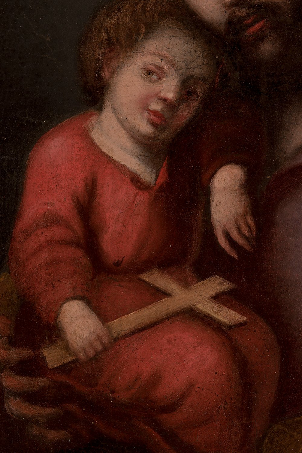 Novo-Hispanic School; second half of the 18th century."Saint Joseph with Child".Oil on canvas.It - Image 6 of 6