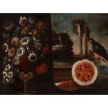 Mallorcan school; 17th century."Still life".Oil on canvas.It has restorations.It has a 20th