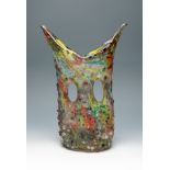 SALVATI. Italy, circa 1960.Murano glass vase.Measurements: 37 x 17 x 13 cm.The organic and