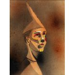 JOAN PONÇ BONET (Barcelona, 1927 - Saint-Paul, France, 1984).Untitled (Harlequin with Painted Face),