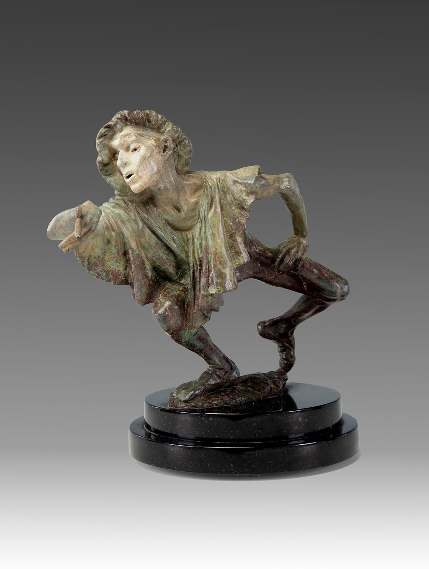 RICHARD MACDONALD (USA,1946)."Mime".Bronze, specimen 19/950.Signed and justified on the base.