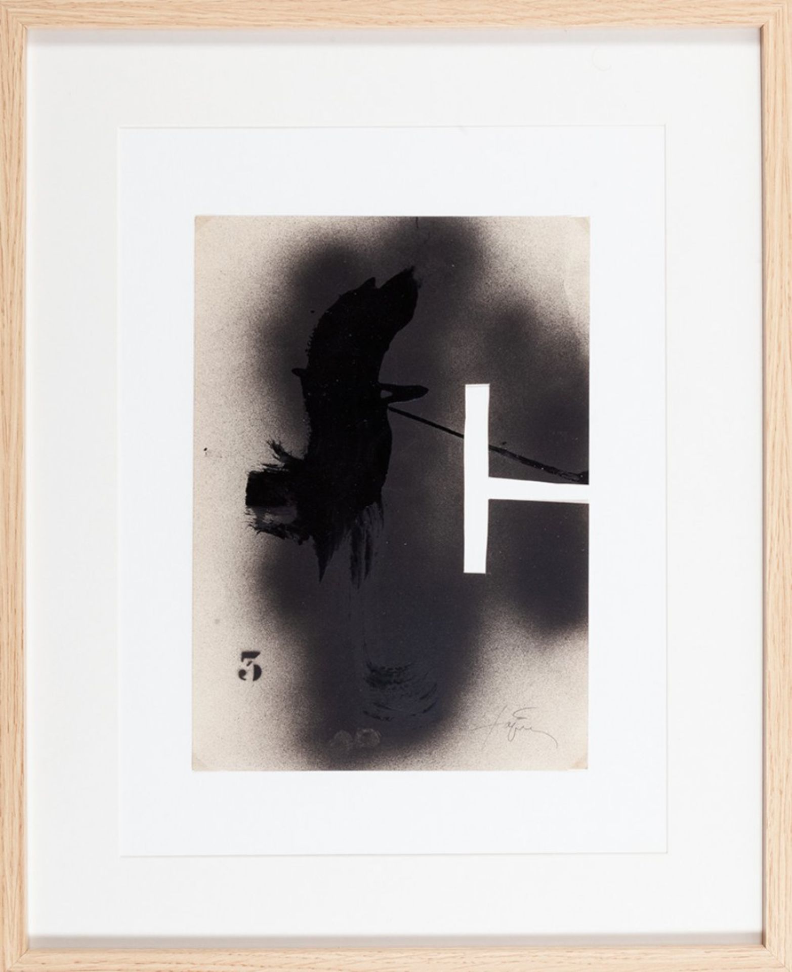 ANTONI TÀPIES PUIG (Barcelona, 1923 - 2012).Untitled, ca. 1979.Mixed media on paper.Signed in the - Image 2 of 4