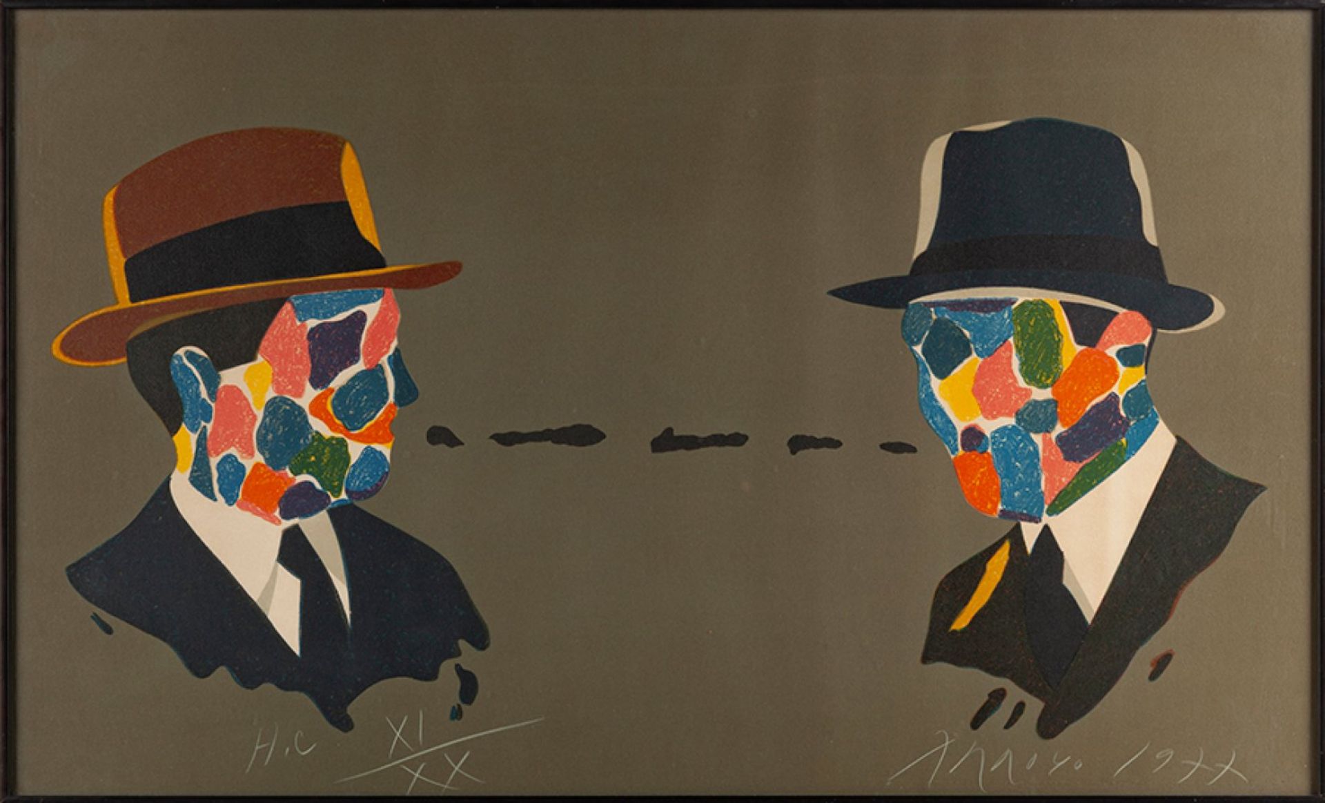 EDUARDO ARROYO (Madrid, 1937-2018)."Parmi les peintres", 1977.Lithograph, copy H.C.XI/XX.Signed, - Image 4 of 5