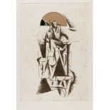 MANOLO VALDÉS BLASCO (Valencia, 1942)."La Reina Mariana como pretexto (Braque)", 1984.Etching,