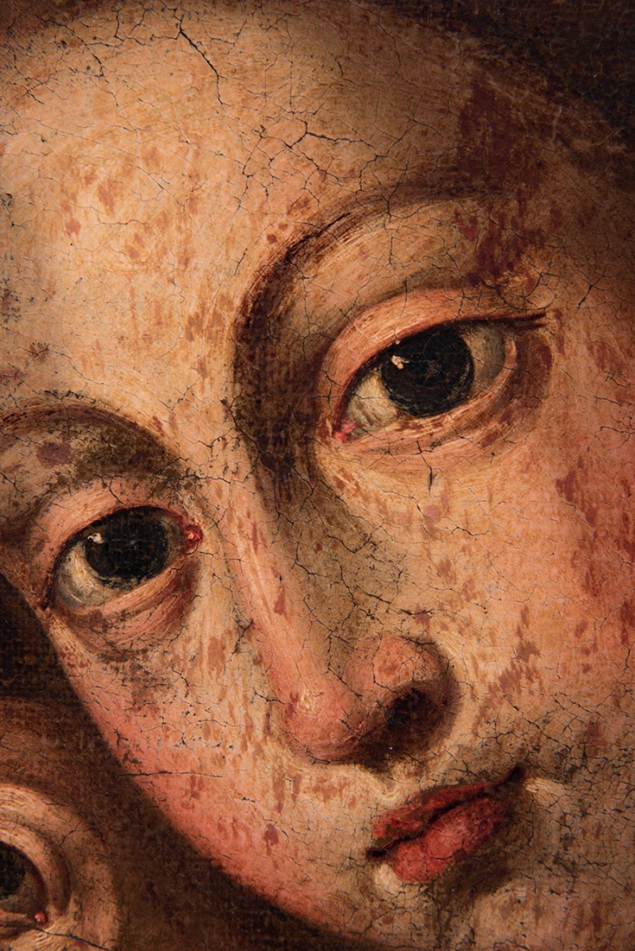 PEDRO ANASTASIO BOCANEGRA (Granada, 1638 - 1689)."Virgin and Child".Oil on canvas.Signed in the - Image 4 of 7