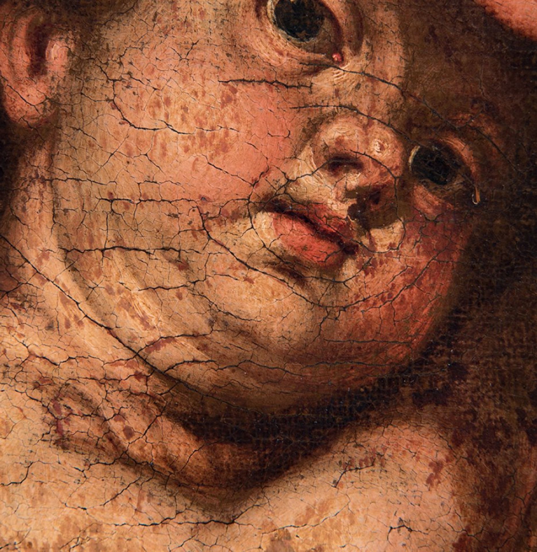 PEDRO ANASTASIO BOCANEGRA (Granada, 1638 - 1689)."Virgin and Child".Oil on canvas.Signed in the - Image 3 of 7