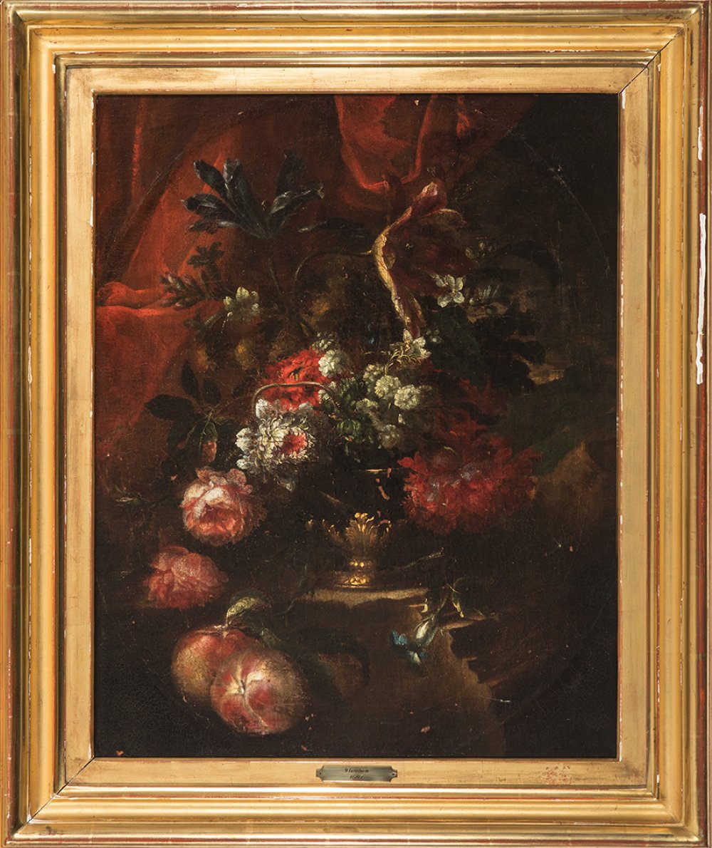 Early 18th century Dutch school."Still life of flowers".Oil on canvas.Measurements: 68 x 52 cm; 87 x - Image 3 of 5