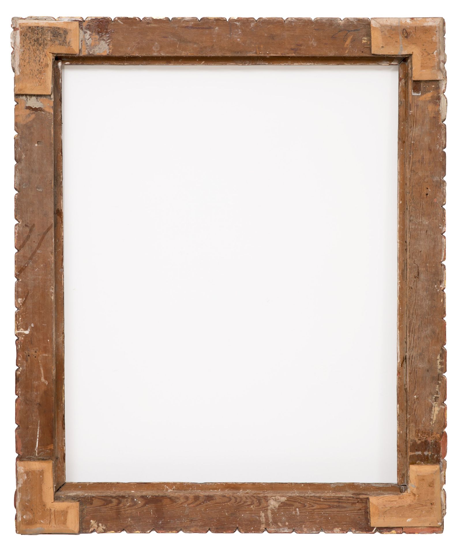 Spanish frame; 18th century.Carved and polychromed wood.It presents faults in the carving and in the - Image 4 of 4