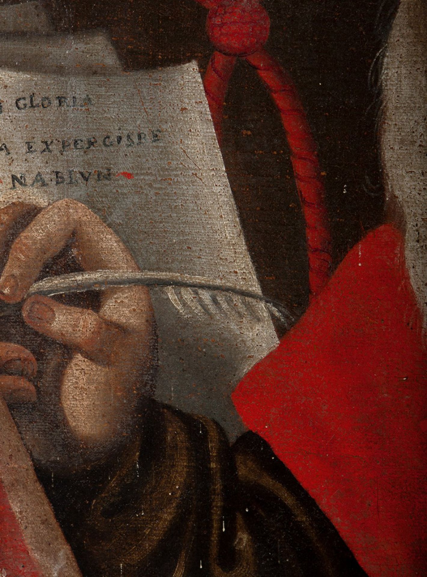 17th century Spanish school."Saint Jerome".Oil on canvas.Measurements: 62 x 47 cm.In this work the - Bild 4 aus 7