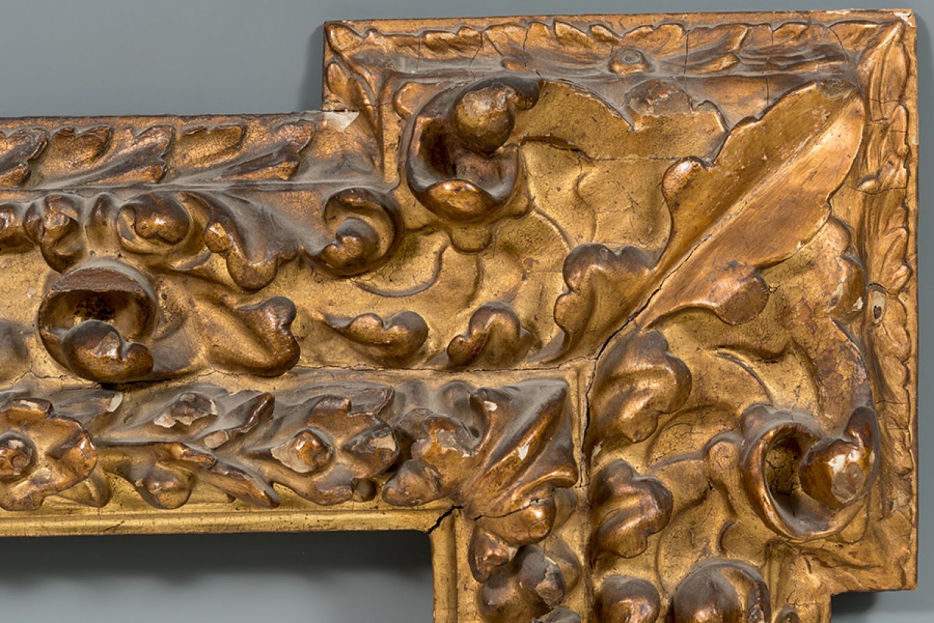 Frame; Spain, second half of the 17th century.Wood found and gilded with fine gold.Measurements; - Bild 6 aus 6