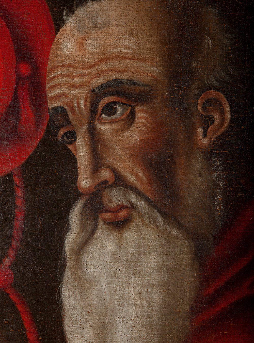 17th century Spanish school."Saint Jerome".Oil on canvas.Measurements: 62 x 47 cm.In this work the - Image 7 of 7