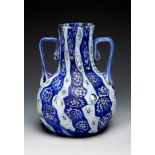 FRATELLI TOSO. Murano, Italy ca. 1920.Murano blown glass vase with murrine decoration in the form of