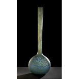 ANDRÉ DELATTE (France, 1887 - 1953)Soliflower vase, "Berluze". Art Deco, ca. 1925.Blown glass.Signed