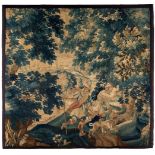 Verdure" tapestry, possibly Gobelins. France, 17th century.In wool. Hand-woven.Measurements: 153 x