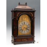 Baroque table clock. Holland, late 17th-early 18th century.Root case, ebonised mouldings, gilt