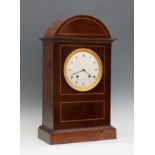 French table clock Charles X Empire. Signed "VARCOLLIER à Marseille", 1811.Root wood case with