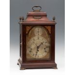 George III Bracket Clock, signed JOHN TAYLOR. England, third quarter of the 18th century.Mahogany