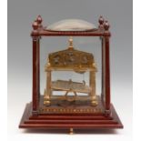 Congreve clock (20th century), replica of the one kept in the British Museum, London (1808).In glass