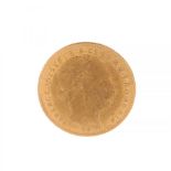 20 francs / 8 guilders coin of Joseph I of Hungary, 1884, Kormoczbanya mint.Gold of 0,900