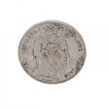 5 franc coin of Louis Philippe, 1836.Silver of 0.900 thousandths.Weight: 25 grs. (Each one)
