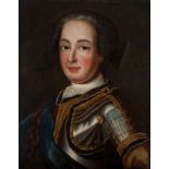 Swedish school; 18th century."Portrait of a gentleman.Oil on canvas glued to panel.It has a label on
