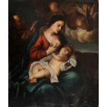 Flemish School of the 17th century. Follower of Anton Van Dick."Virgin of the milk".Oil on canvas.