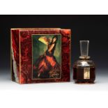 "Nueva Maja", perfume by MYRURGIA. Spain, ca. 1940.Glass bottle. Lithographed cardboard box.Sealed