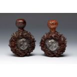 Two perfumers. France, late 19th century, early 20th century.Resin.Provenance: Spanish private