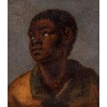 Flemish school; second third of the 17th century."Young African boy".Oil on copper.With repainting