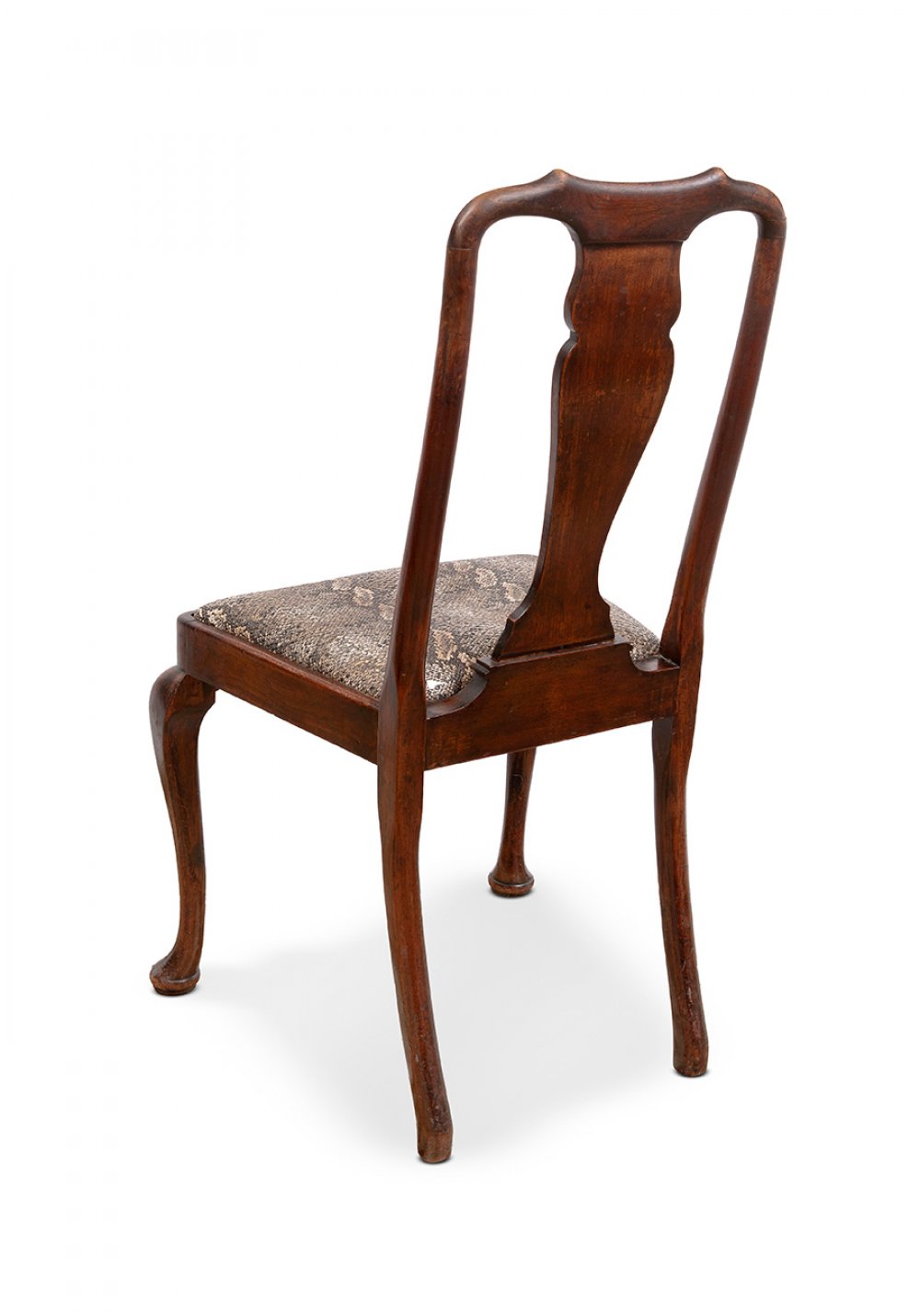 Six American Chippendale style dining table chairs, 19th century.Mahogany wood. Imitation boa skin - Image 2 of 7